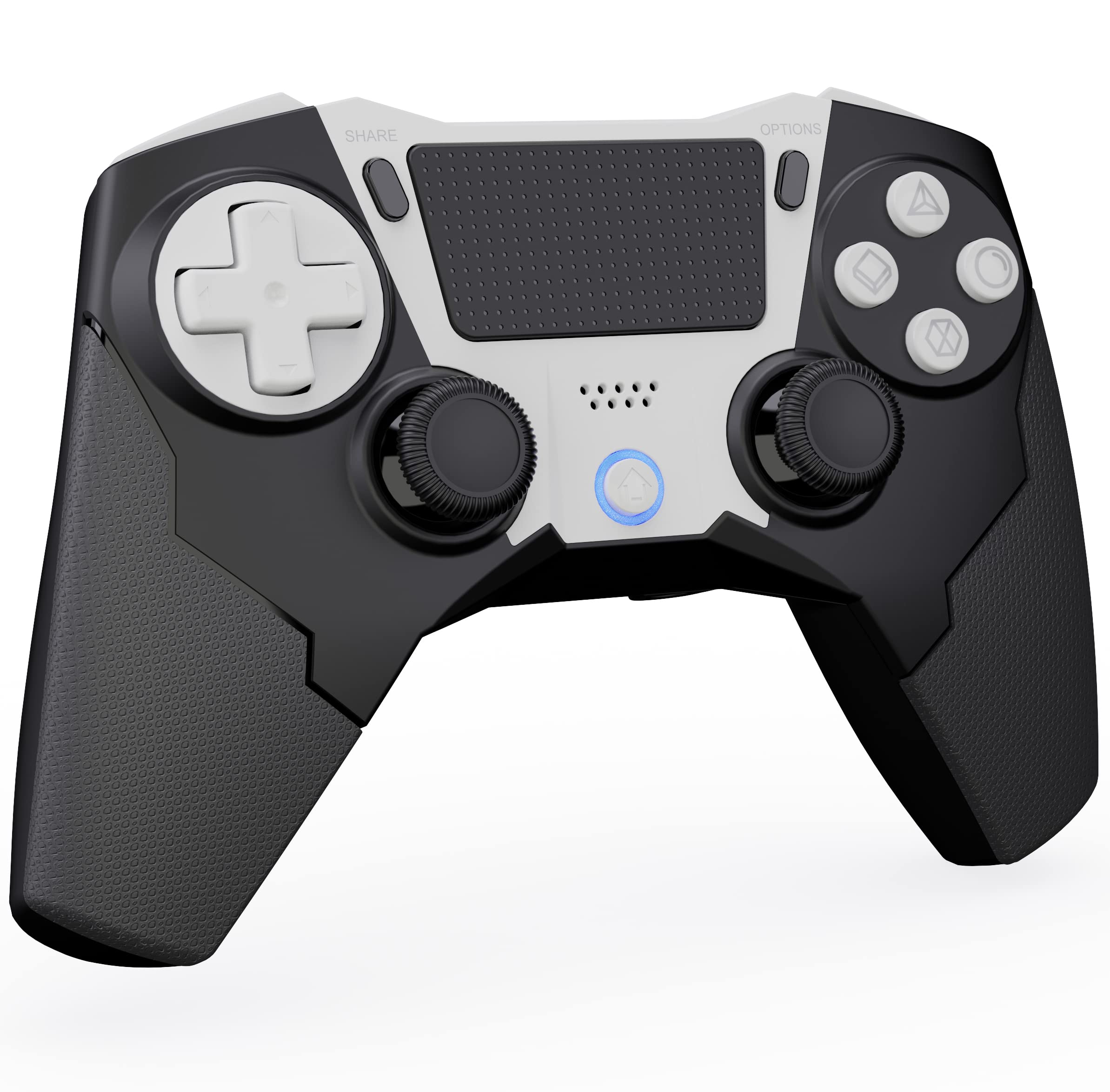 CTPOWER Wireless Game Controller for PS4/PS4 Slim/PS4 Pro/PS3 - Built-in Speaker, Dual Shock Vibration, 6-Axis Motion Sensor - Ergonomic Design for Long Gaming Sessions (Black) | Perfect for FPS, Racing & Action Games