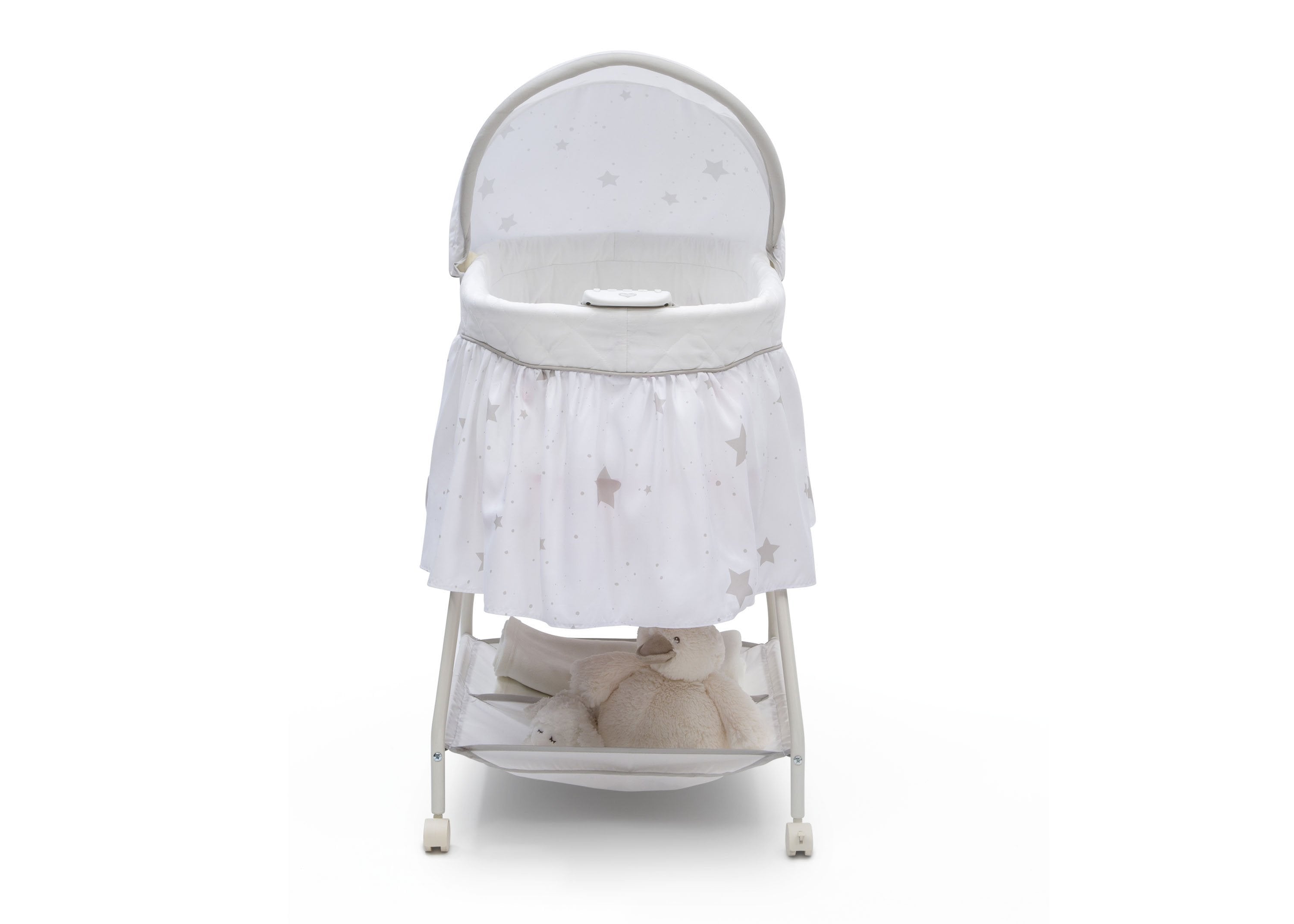 Premium Sweet Beginnings Baby Bassinet - Portable Crib for Newborns & Infants - Soft Breathable Mesh Sides - Perfect for Nursery, Bedroom & Travel Use