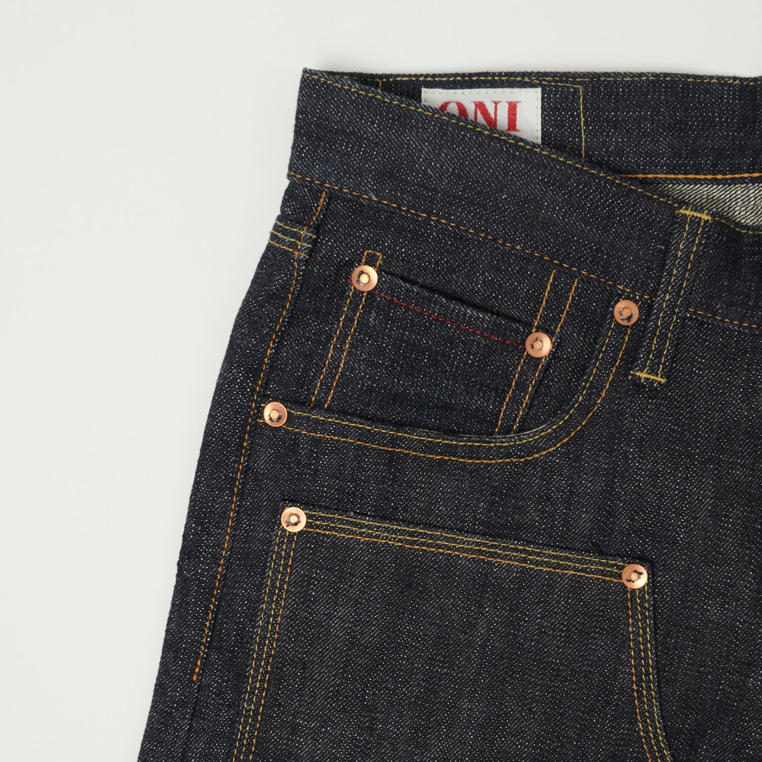 ONI 417DK 14oz Slim Straight Raw Denim Jeans for Men - Premium Japanese Selvedge Jeans | Perfect for Casual Wear, Work & Street Style