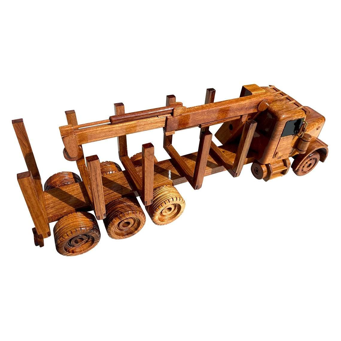 Premium Mahogany Wood Desktop Aircraft Model - Handcrafted Log Carrier Combo for Aviation Enthusiasts | Perfect for Office Decor, Home Display & Gift Giving
