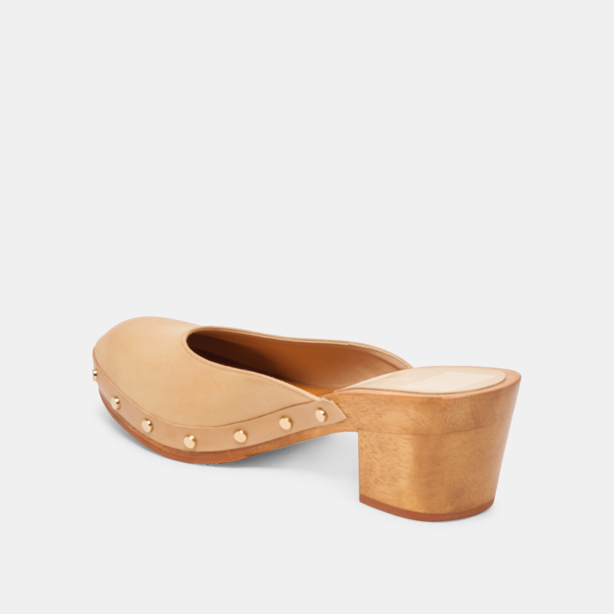 CAMYN HEELS CAFE LEATHER Women's Chunky Block Heels - Comfortable & Stylish High Heels for Work, Party & Date Night