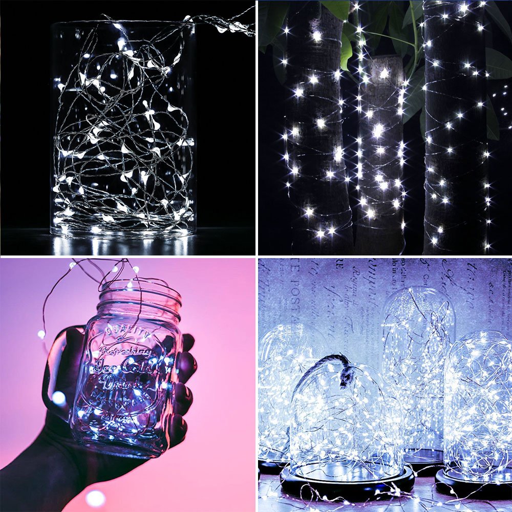 200 LED Fairy Lights Plug in - 66ft Waterproof Copper Wire String Lights for Indoor & Outdoor Use - Perfect for Bedroom, Patio, Garden, Christmas Tree Decor (Cool White) | Create Magical Ambiance for Parties, Weddings & Holidays