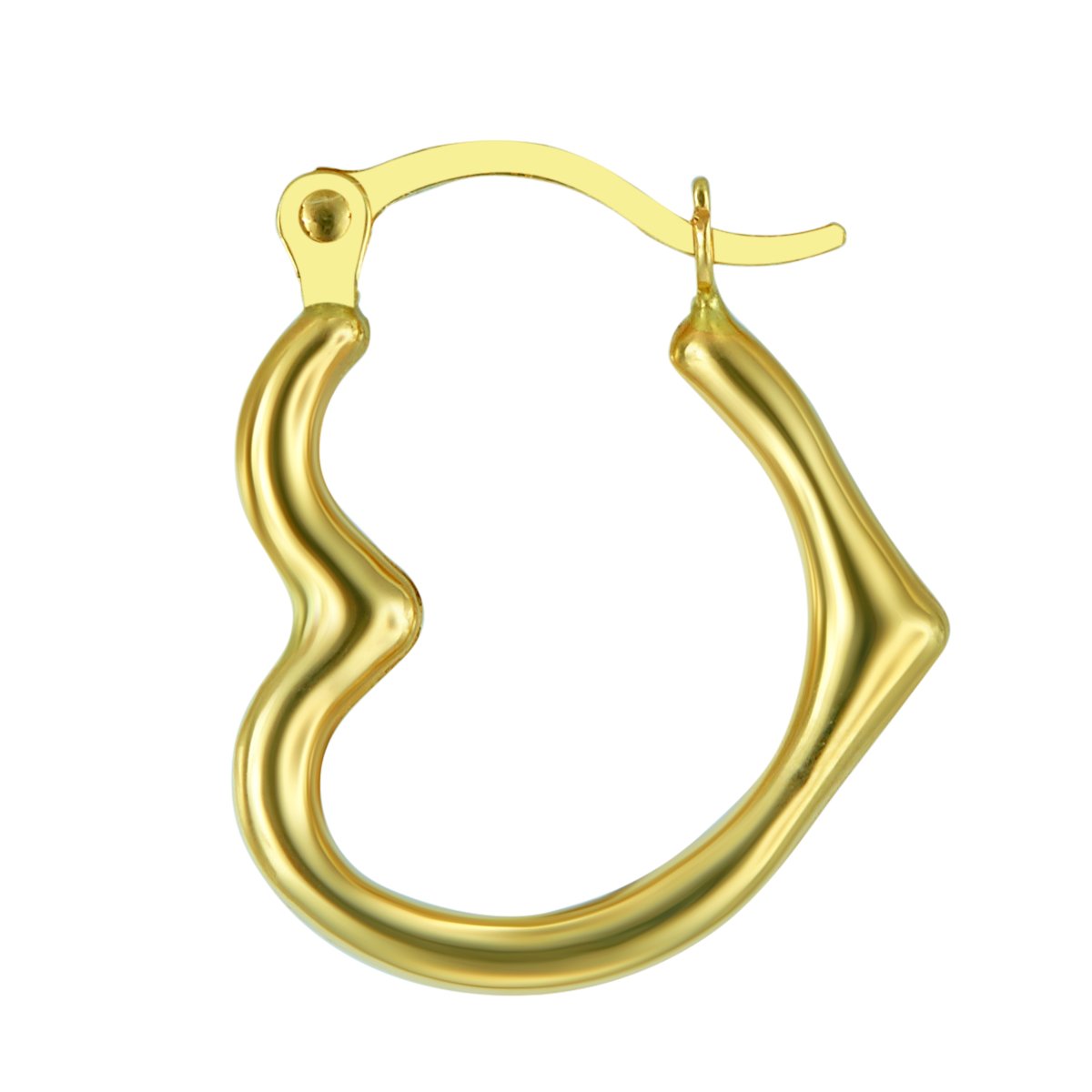 14K Gold Heart Hoop Earrings for Women - 13x15mm Dainty Valentine's Day Gift, Anniversary Jewelry - Perfect for Date Night, Weddings & Special Occasions