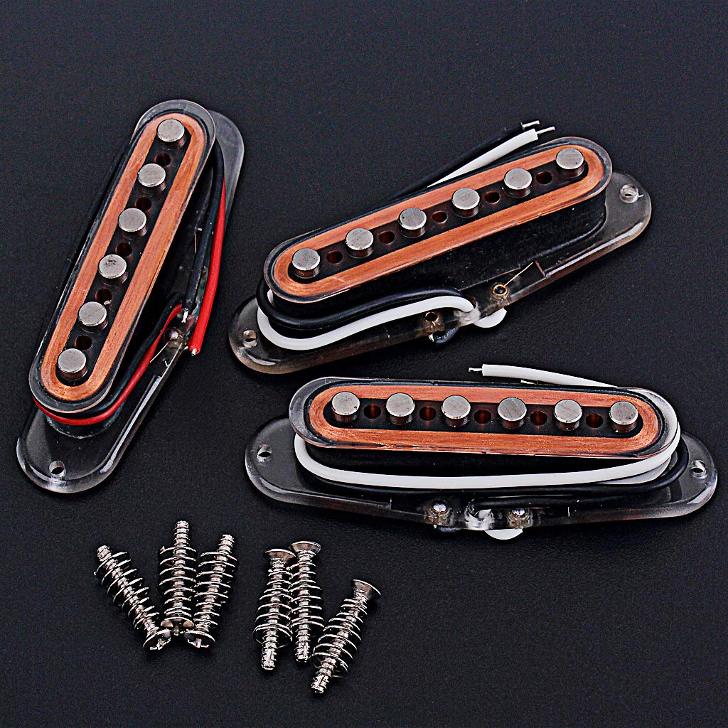 Alnicov 3PCS/Set 6-String Single Coil Guitar Pickups for Fender Stratocaster & Squier - Perfect for Electric Guitar Upgrades & DIY Repairs