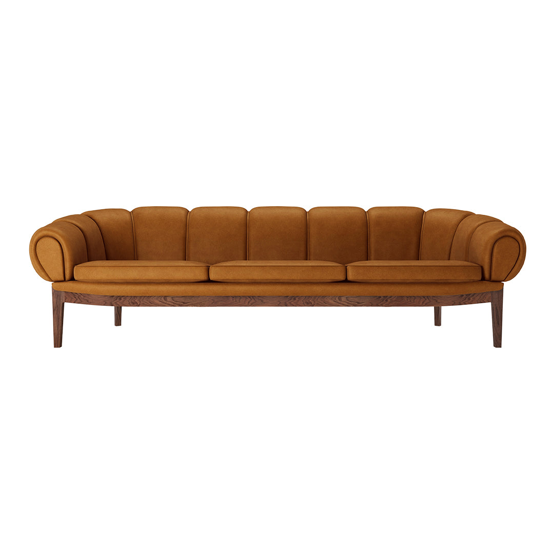 Comfortable Croissant 3-Seater Sofa - Modern Living Room Furniture for Small Spaces | Perfect for Apartments, Lounges & Cozy Home Decor