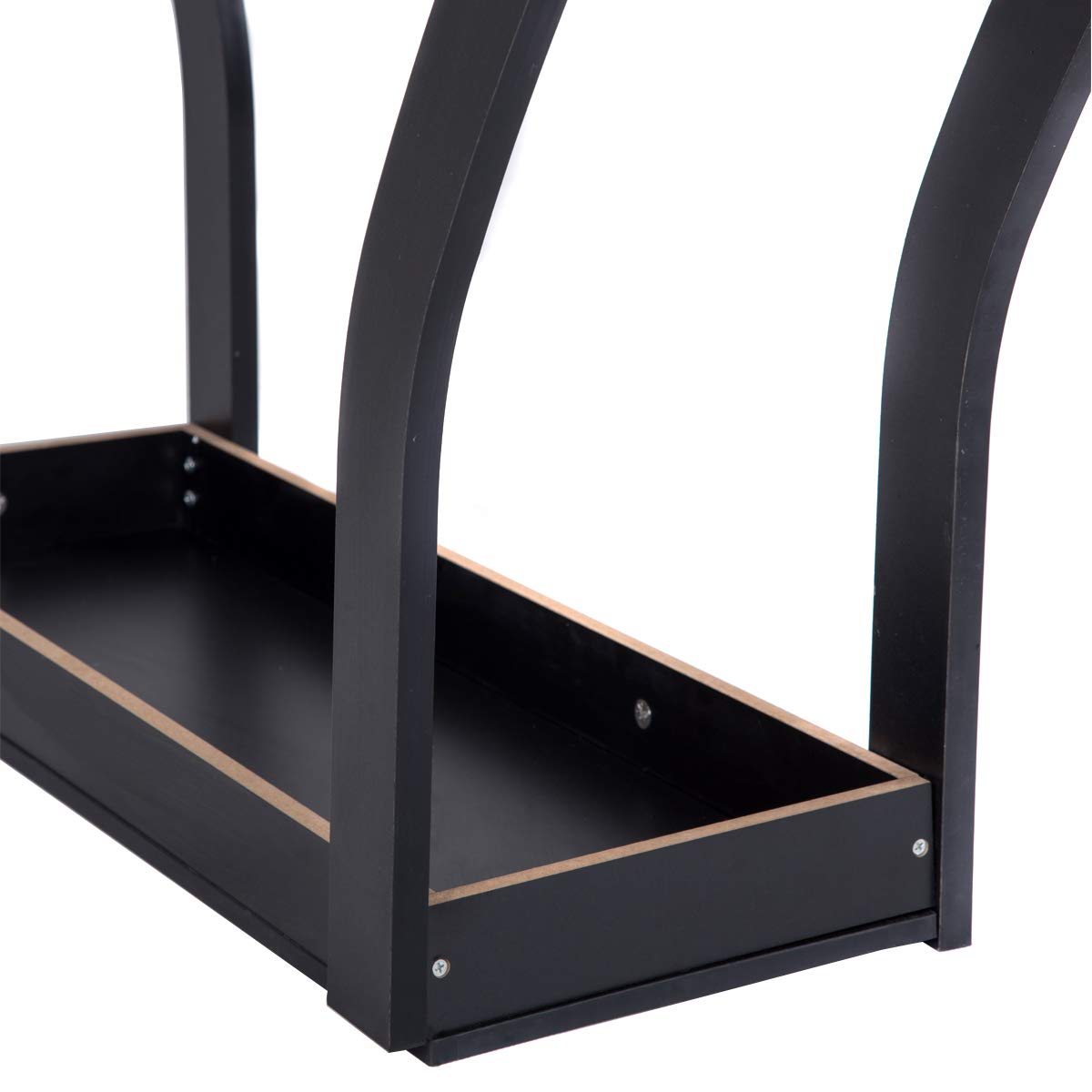 Giantex Narrow Console Table with Storage Drawer & Shelf - Entryway Hall Table, Sofa Side Table for Small Spaces - Black Home Office & Living Room Furniture for Modern Decor