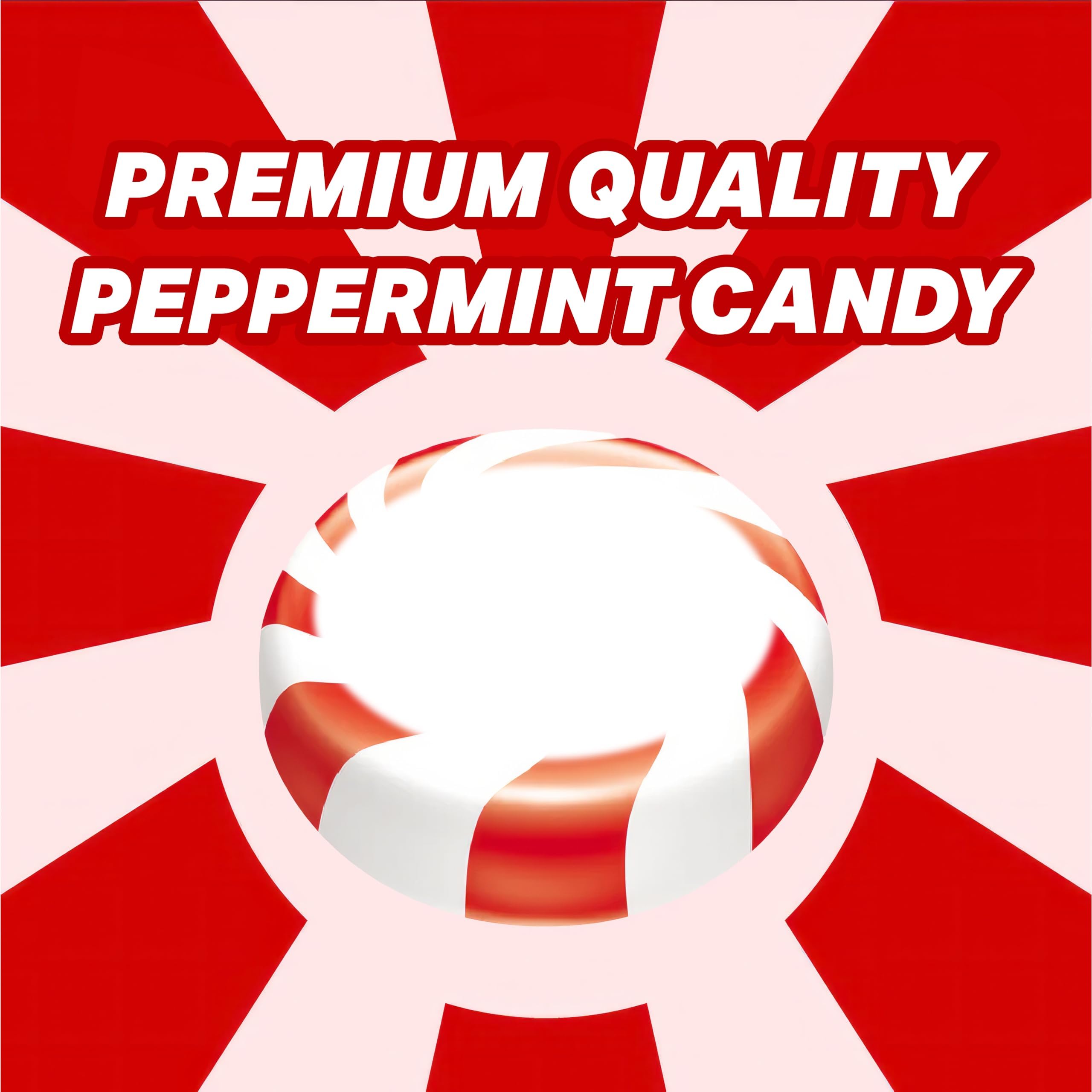 Arcor Starlight Peppermint Hard Candy Bulk - 5lb Bag (450 Individually Wrapped Mints) - Christmas Holiday Candy for Parties, Office Treats & Stocking Stuffers