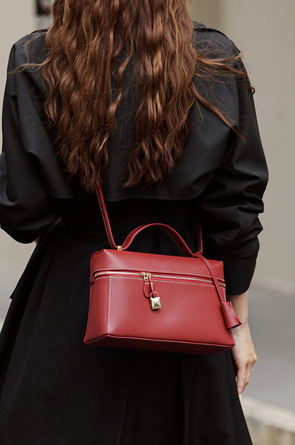 Structured Mini Box Bag for Women - Stylish Crossbody Handbag for Everyday Use, Work, and Travel
