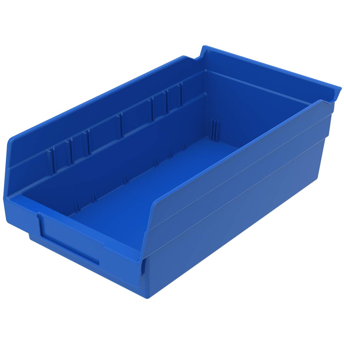 Akro-Mils Plastic Organizer and Storage Bins Bundle (30130 + 30120) - Durable Stackable Storage Containers for Home, Office & Garage Organization - Blue