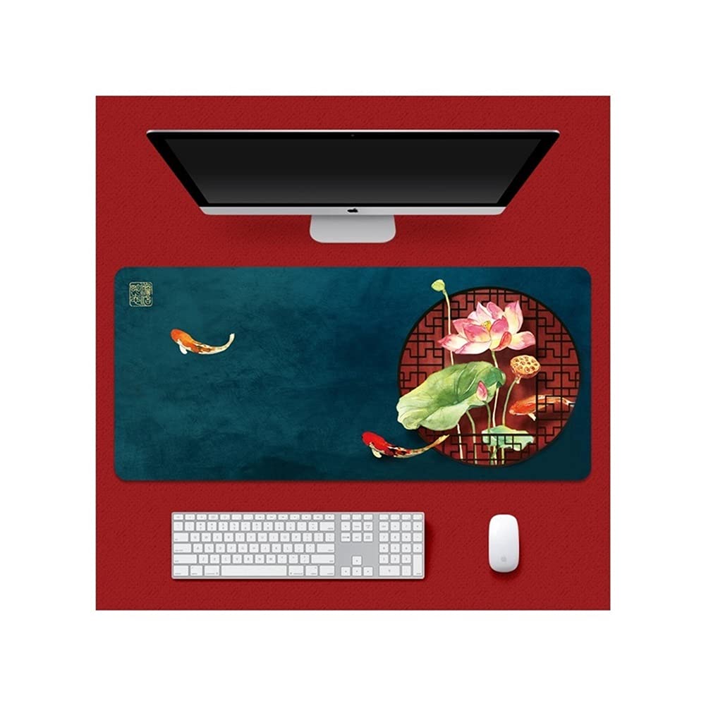 Chinese Style Palace Gaming Mouse Pad - Large Computer Keyboard Office Desk Mat, Classical Cute Mousepad with Non-Slip Base for PC/Laptop - Perfect for Gaming, Work & Home Office Decor (Color: D)