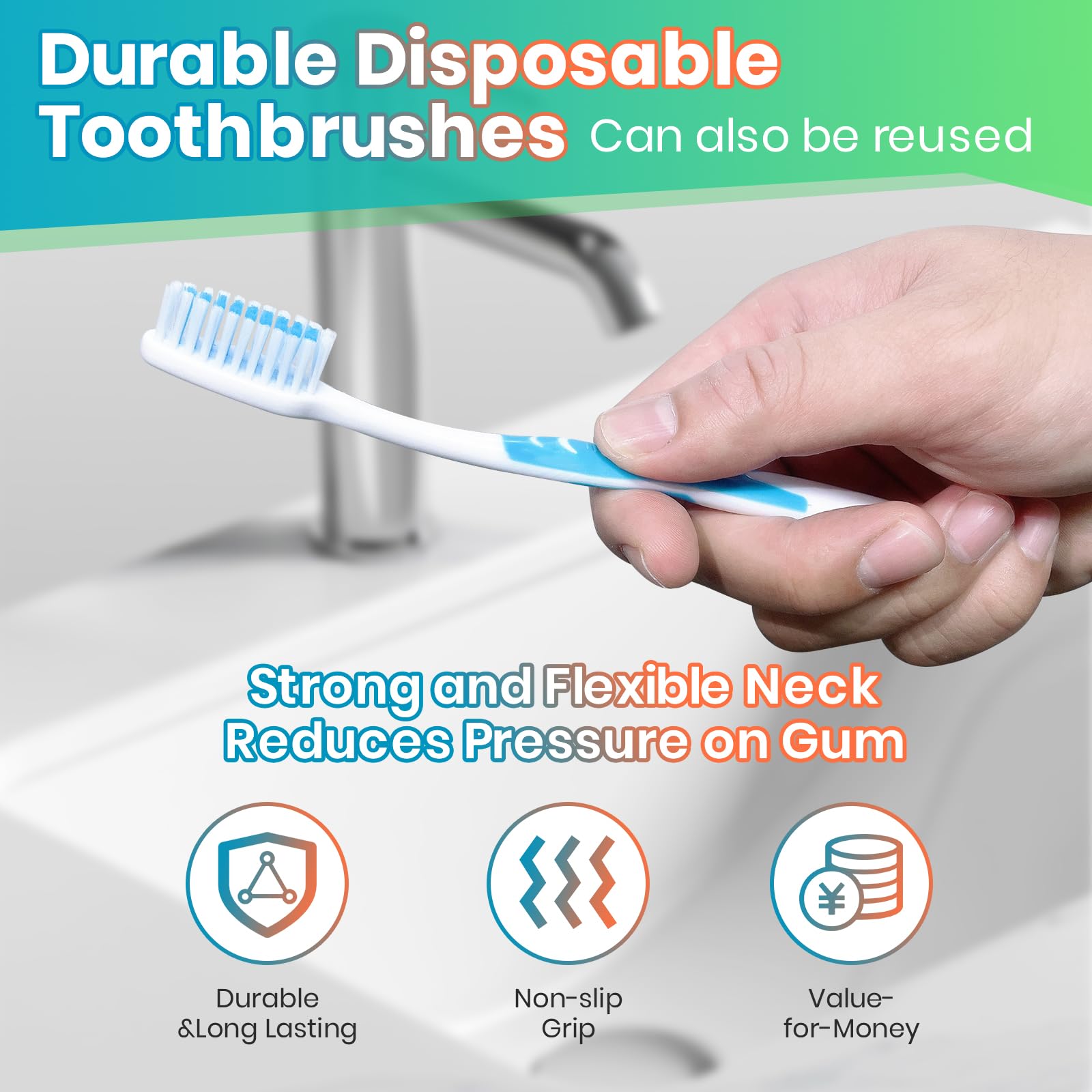 35 Pack Bulk Toothbrushes - Individually Wrapped Soft Bristle Toothbrushes for Adults & Kids | Travel, Hotel, Emergency & Donation Supplies | Disposable Dental Care Essentials for Home, School & Office Use