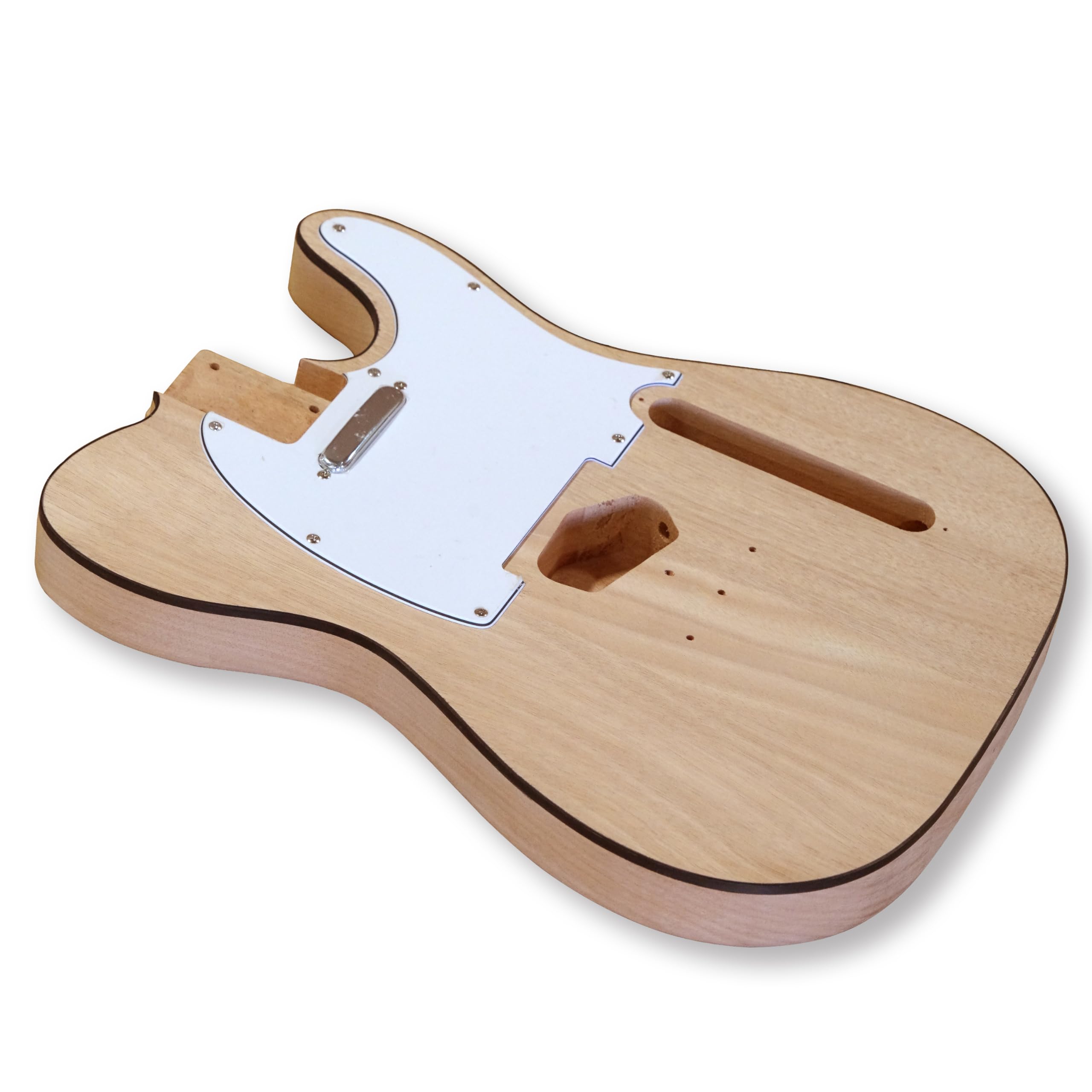BexGears DIY Electric Guitar Kit - TL Style with Okoume Wood Body, Maple Neck & Fingerboard | Perfect for Beginners, Musicians & Home Studio Recording