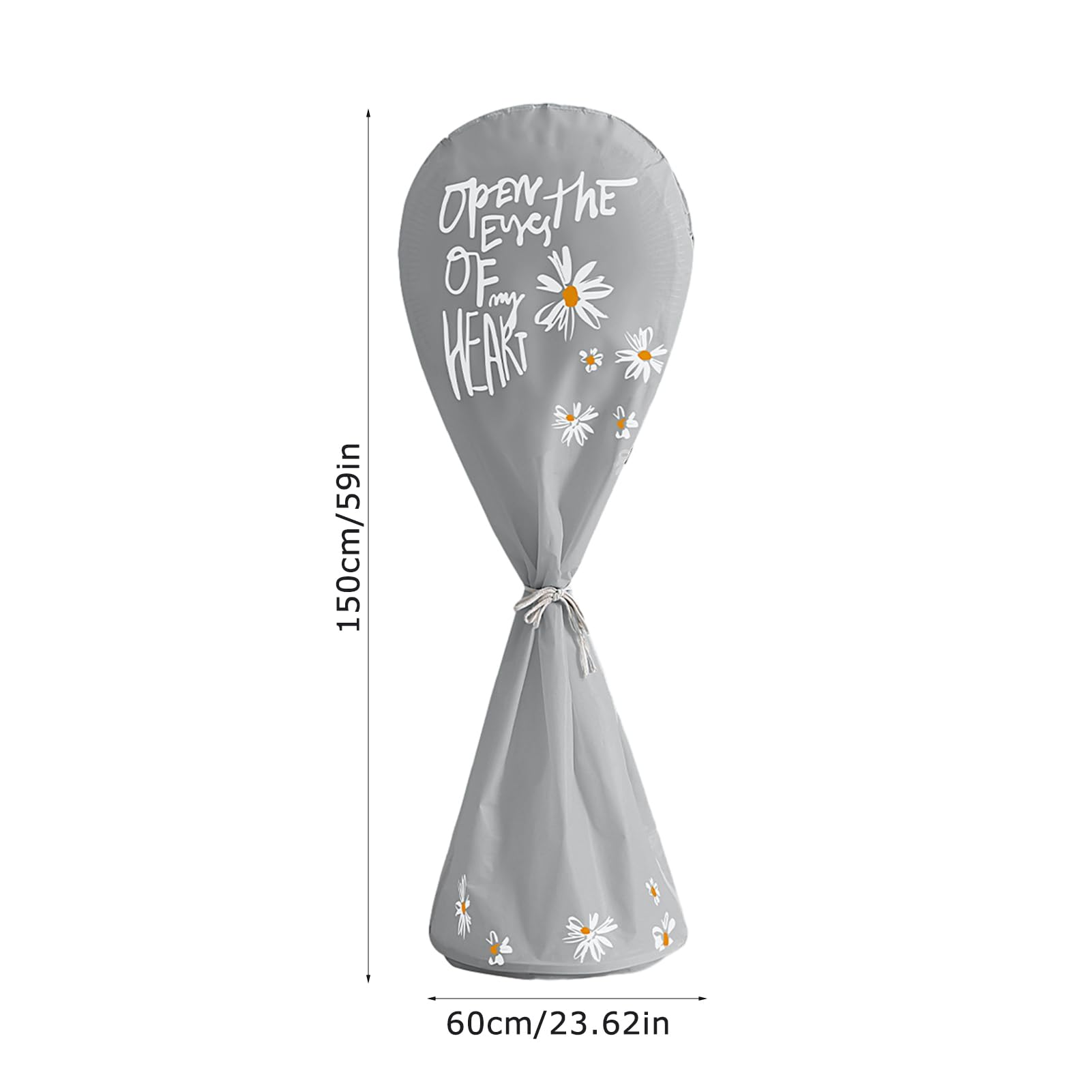 ARTBE Waterproof Printed Flower Floor Fan Cover - Dustproof Electric Fan Guard for Household Use | Perfect for Winter Storage & Indoor/Outdoor Fan Protection