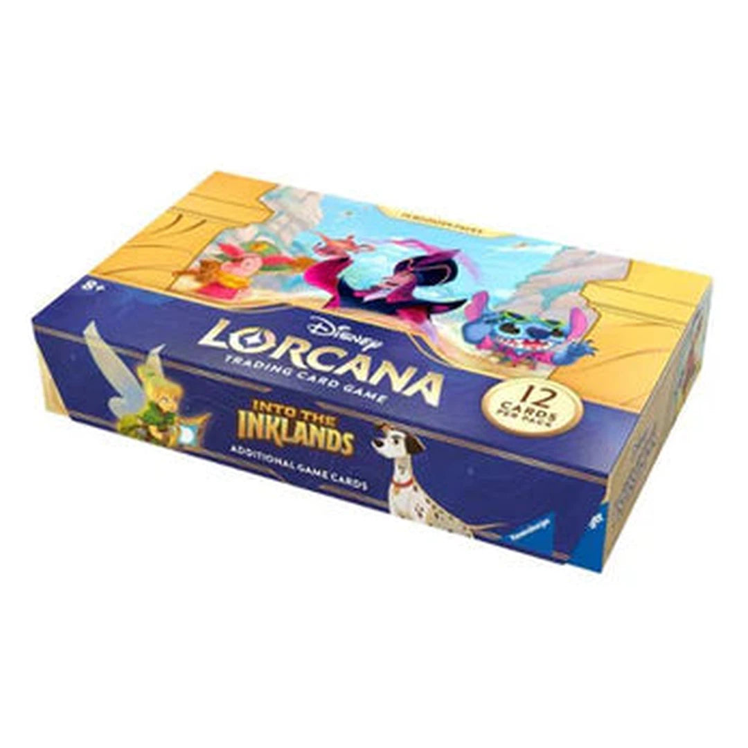 KLUB Disney Lorcana TCG: Into The Inklands Booster Box - 24 Packs of Trading Cards for Collectors & Players - Perfect for Game Nights & Tournaments