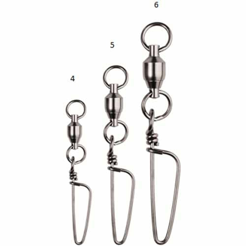Premium Spro Ball Bearing Swivel with 2 Welded Rings - Heavy Duty Fishing Tackle for Saltwater & Freshwater Angling