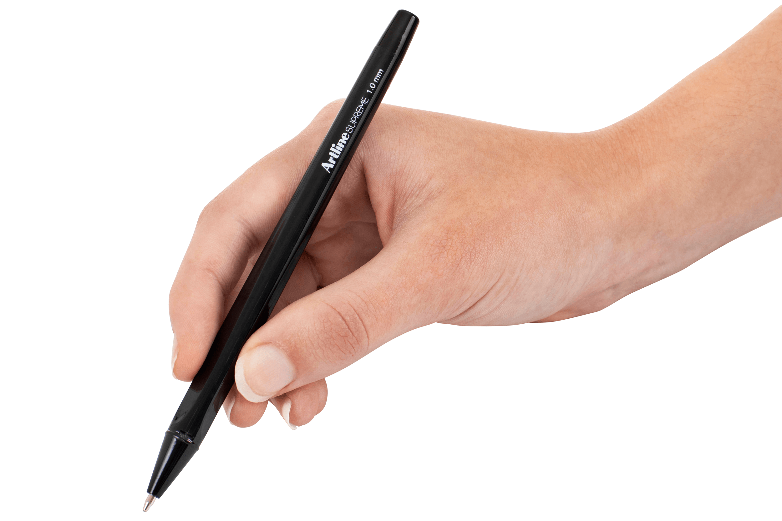 Artline Supreme Ballpoint Pens - Black Ink, 12-Pack - Smooth Writing for Office, School & Everyday Use