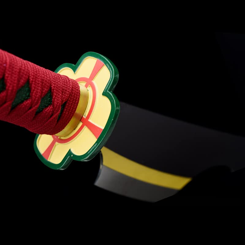 Demon Slayer Katana Sword - Kimetsu no Yaiba Tanjiro Kamado & Shinobu Kochou Cosplay Replica - High Carbon Steel Anime Collectible for Cosplay, Display, and Gift Giving