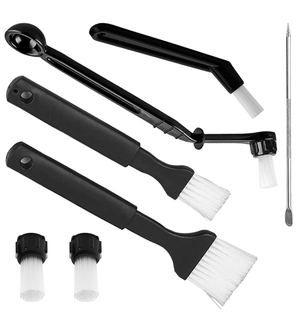 DanziX 7-Piece Espresso Machine Cleaning Brush Set - Coffee Machine & Grinder Cleaning Brushes for Home Kitchen Accessories | Perfect for Baristas & Coffee Enthusiasts