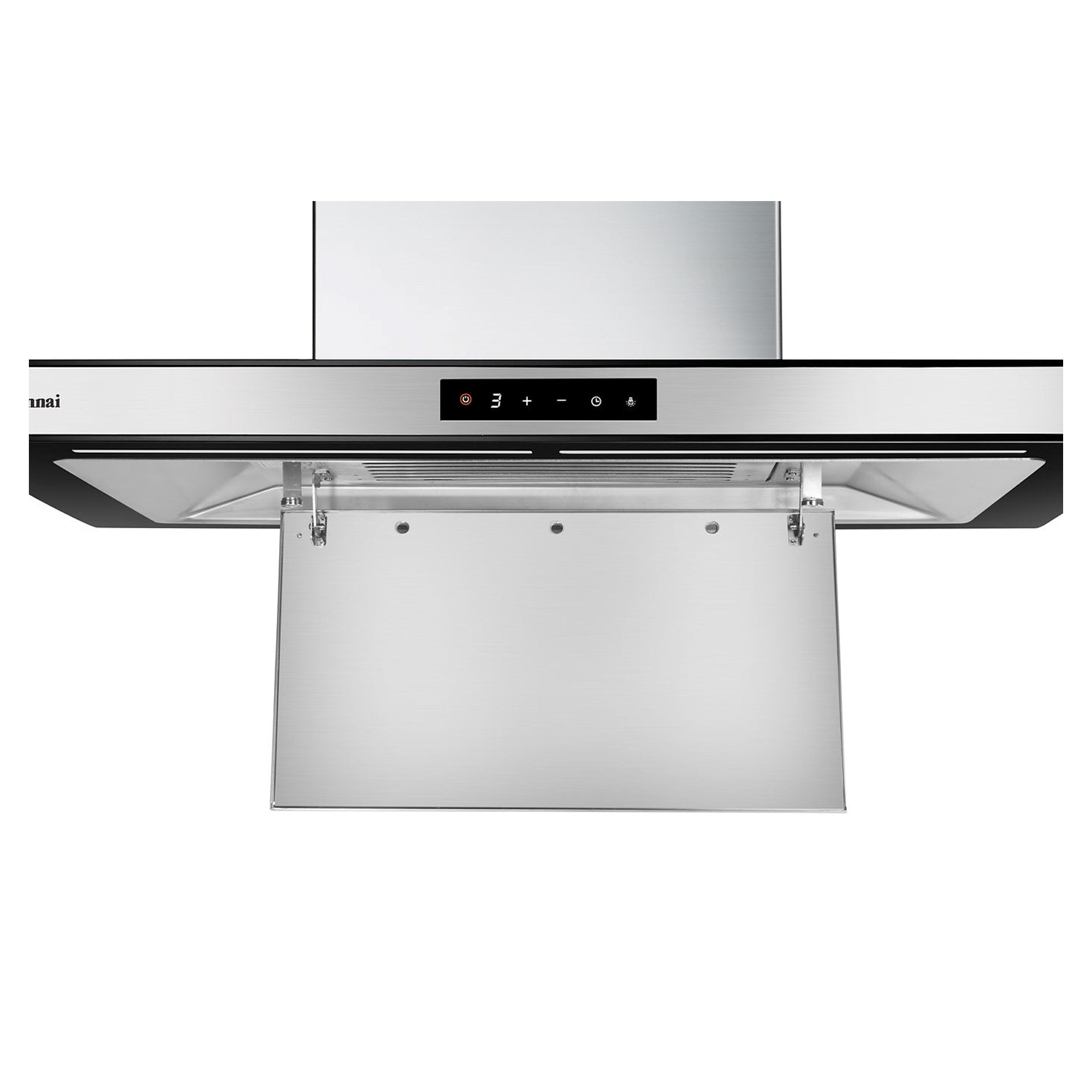 RH C91A SSVR Electronic Touch Control Chimney Hood - Modern Kitchen Ventilation for Smoke & Odor Removal - Perfect for Home Cooking & Grilling