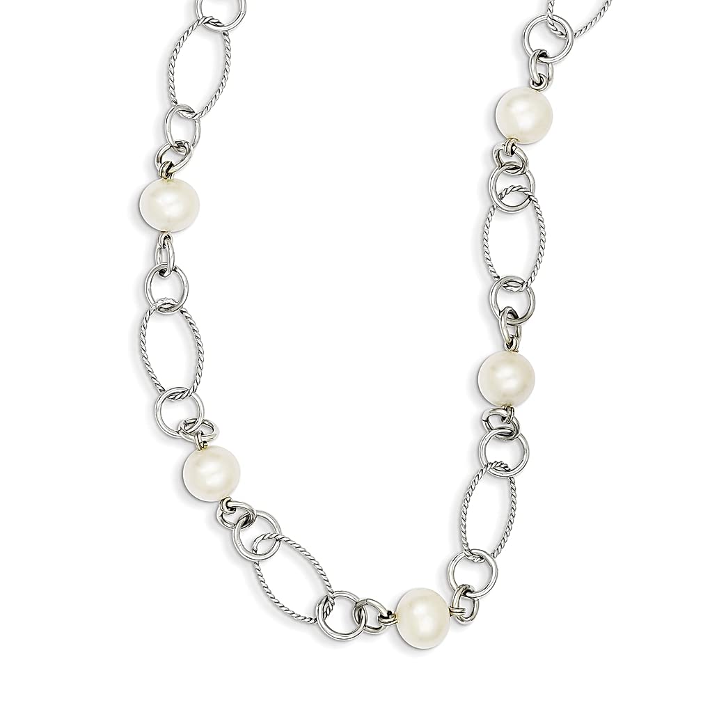 925 Sterling Silver Freshwater Cultured Pearl Pendant Necklace for Women - Elegant Fine Jewelry Gift for Her - Perfect for Weddings, Anniversaries & Special Occasions