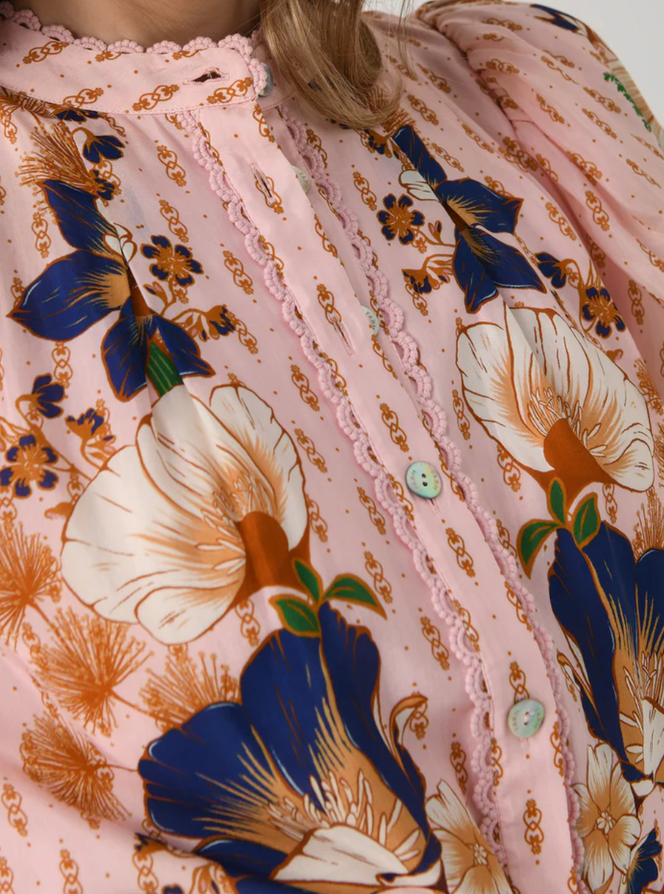 Farm Rio Dream Garden Dress - Floral Print Maxi Dress for Women, Summer Boho Chic Style, Perfect for Beach Vacations, Music Festivals & Date Nights