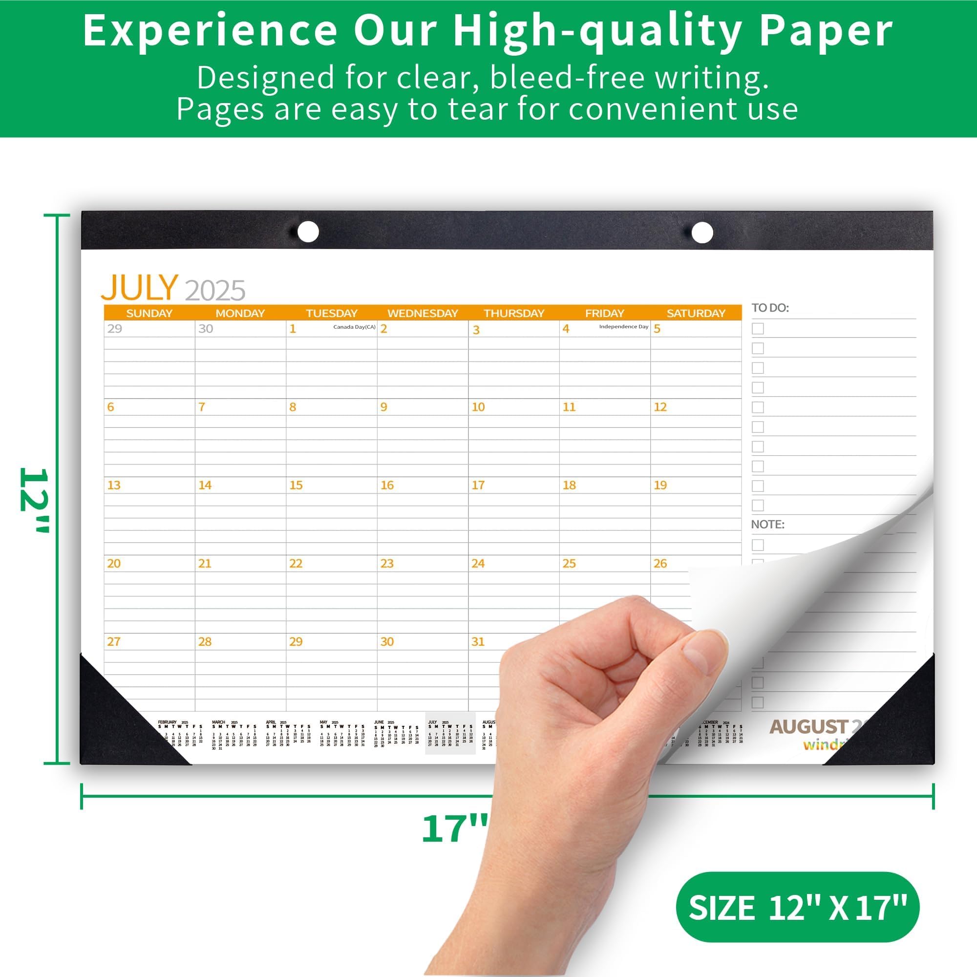 2025 Desk & Wall Calendar - 12 Month Planner (January-December) | 17