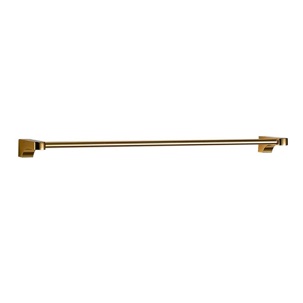 Stainless Steel Wall Mounted Towel Bar - Space Saving Bathroom Towel Rack Holder with Golden Finish | Perfect for Small Bathrooms, Showers & Spa Areas