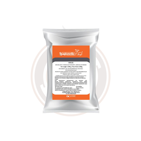 Omcan Premium Curing Salts & Spice Blends for Long Fermentation Salami & Speck - 2kg/Bag (3 Bags/Case) 47000 - Perfect for Artisan Charcuterie, Homemade Sausages & Dry-Cured Meats