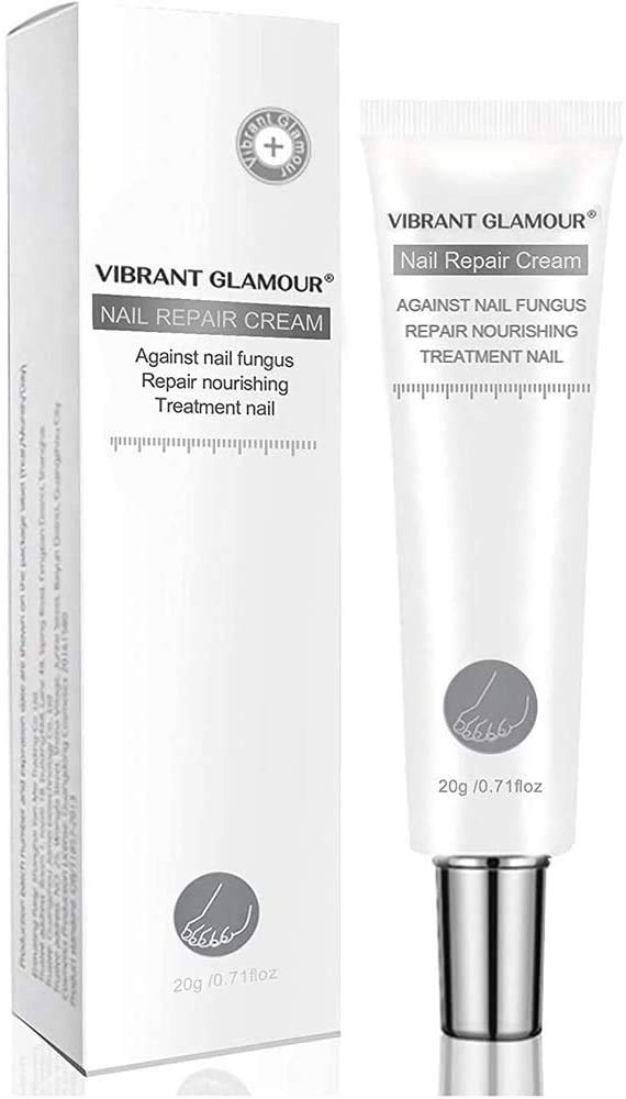 Vibrant Glamour Nail Repair Cream - Strengthening & Hydrating Treatment for Damaged Nails (1pc) | Perfect for Dry, Brittle Nails & At-Home Manicures