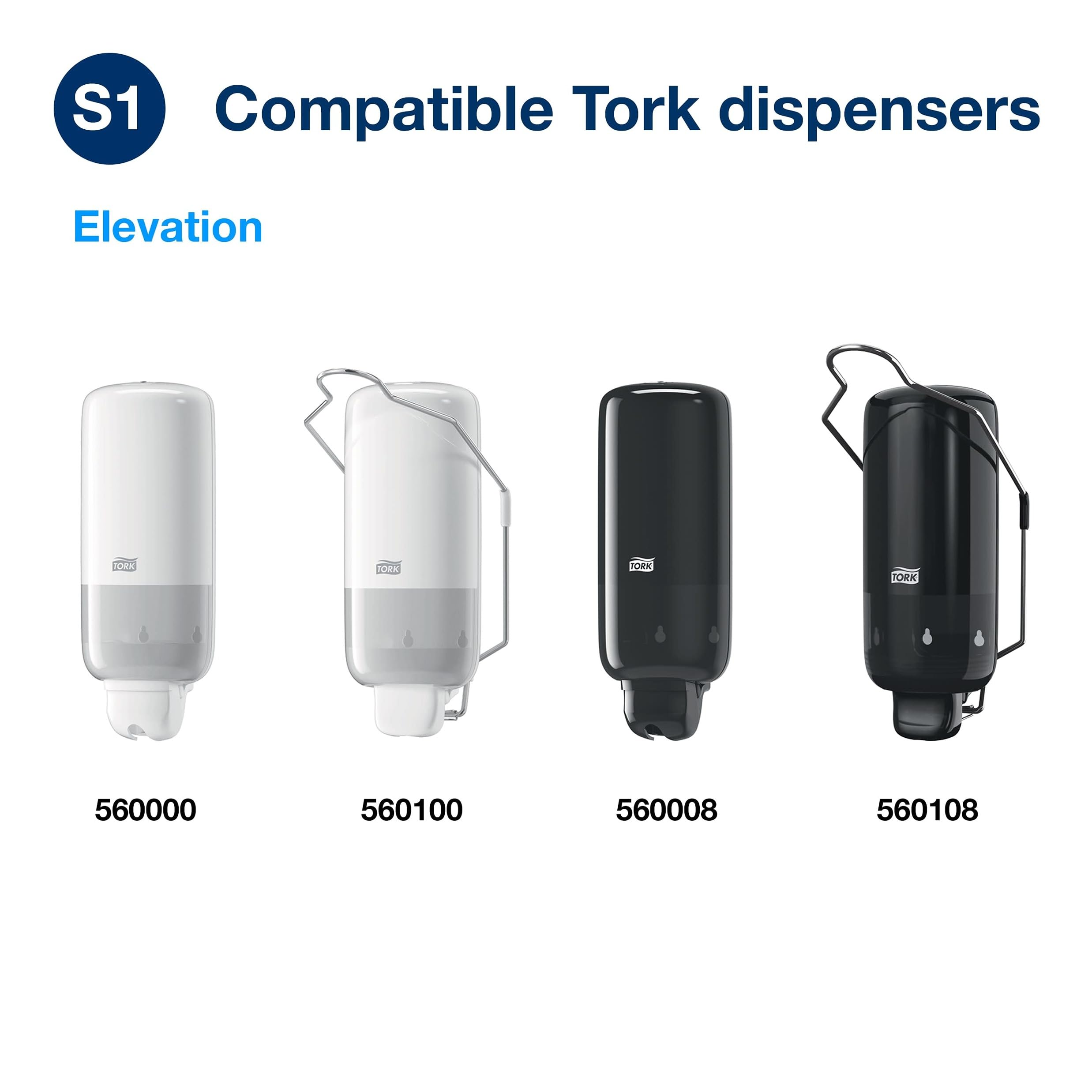 Tork Oil and Grease Liquid Soap S1 - Dermatologist Tested Heavy Duty Hand Cleaner - 6 Pack (1000ml Each) - Ideal for Mechanics, Construction Workers & Industrial Use
