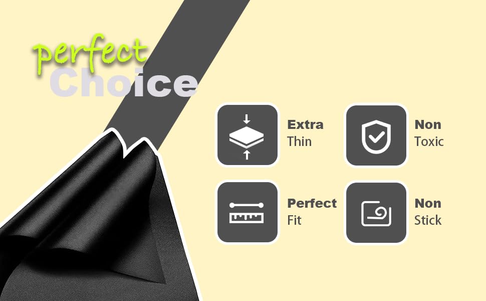 4 Pack Reusable Air Fryer Liners for Nuwave Bravo Air Fryer Toaster Smart Oven - Non-Stick Baking Mats Compatible with Nuwave 30-QT XL Countertop Convection Oven - Perfect for Roasting, Baking & Healthy Cooking