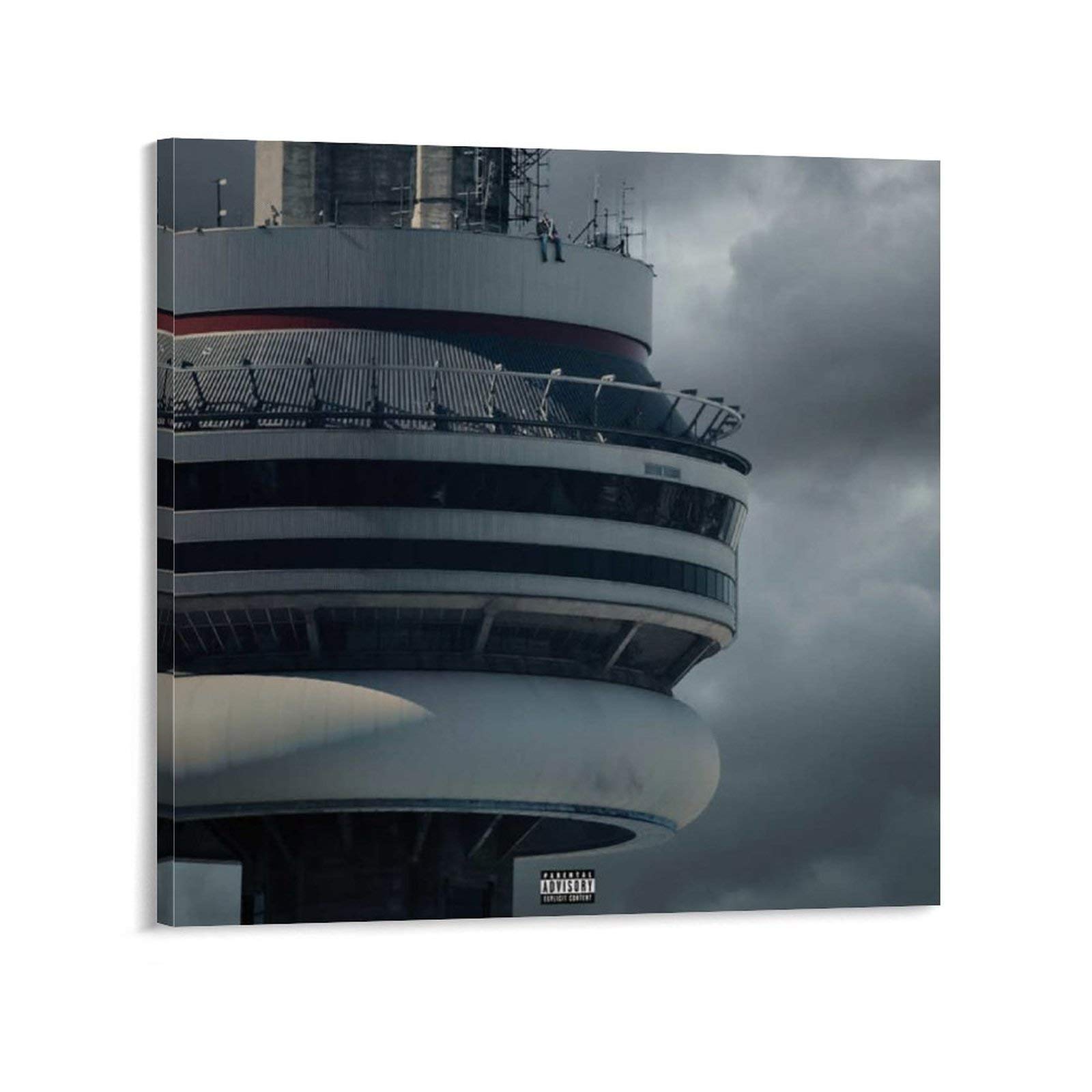 Drake Views Art Music Album Poster - Canvas Wall Art Decor for Living Room & Bedroom - 28x28 Inch (70x70cm) - Perfect for Music Lovers & Hip-Hop Fans Home Decoration