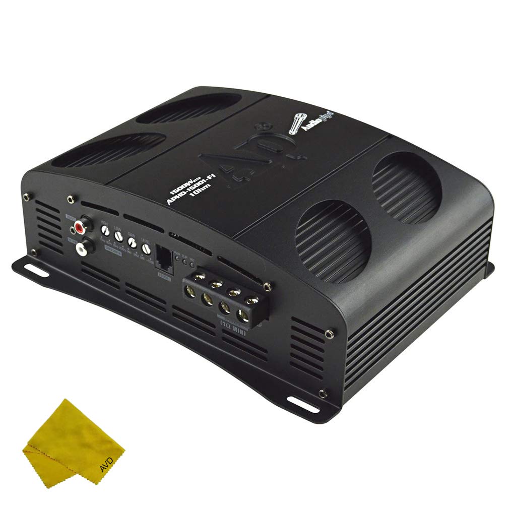 Audiopipe Class D Monoblock Car Amplifier 1500W – High Power Full Bridge 1 Ohm Stable Bass Boost MOSFET Subwoofer Amplifier for Car Audio System | Perfect for Car Speakers, Subwoofers & Enhanced Bass Performance