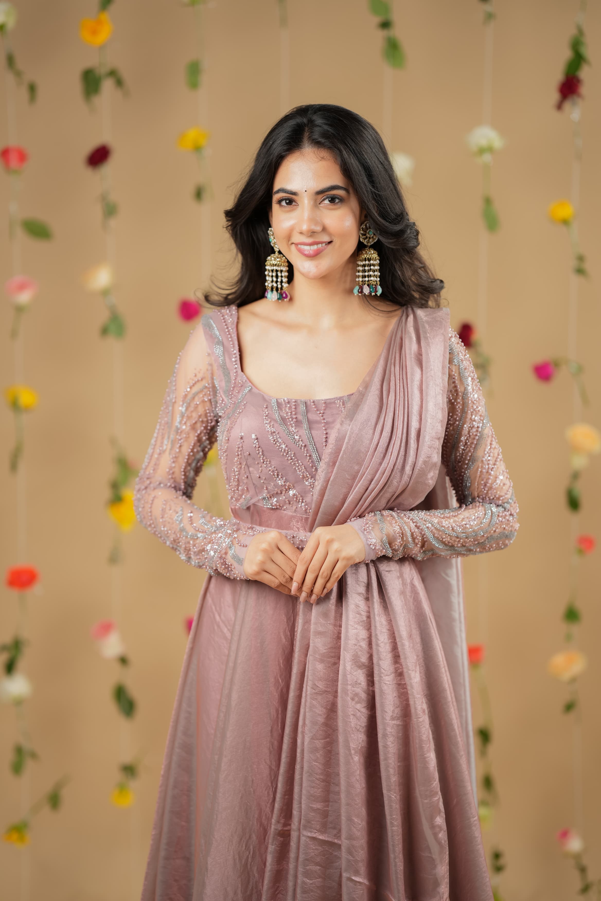 Uthra Premium Designer Anarkali Dress for Women - Elegant Indian Ethnic Wear for Weddings, Parties & Festivals