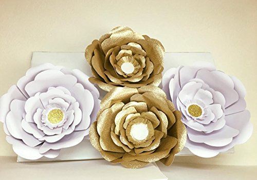 Glitter Paper Sheets for Crafts - 5 Pack Gold Glossy Scrapbooking Paper for DIY Cards, Invitations, Gift Wrapping & Home Decor