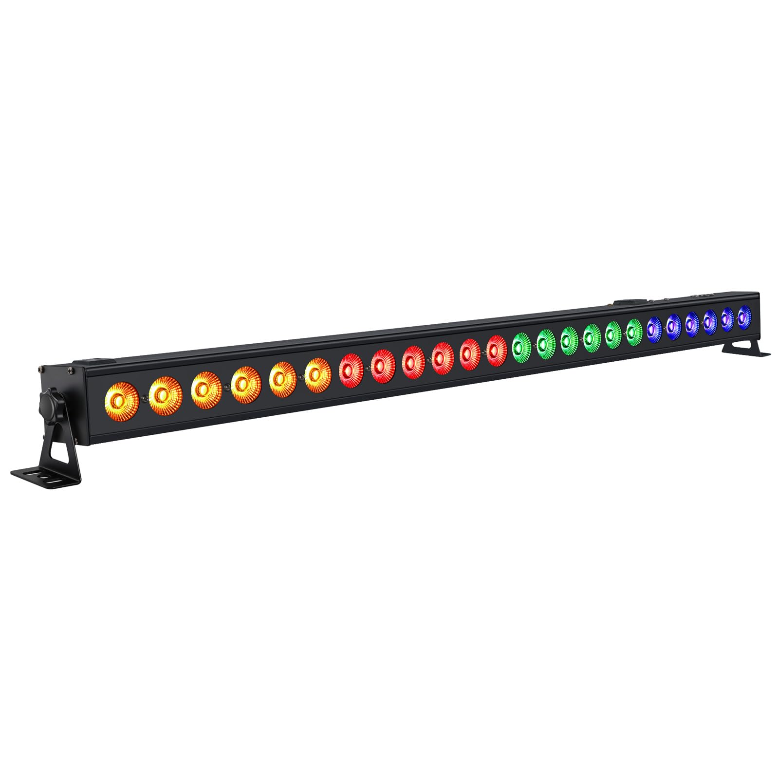 DMX LED Wash Light Bar 40 Inch 96W 24 LEDs RGBA Stage Lighting - Sound Activated Wall Washer Uplights for Wedding, Church, Club, Birthday Party & Stage Events | Perfect for DJ Shows, Concerts, and Event Decorations