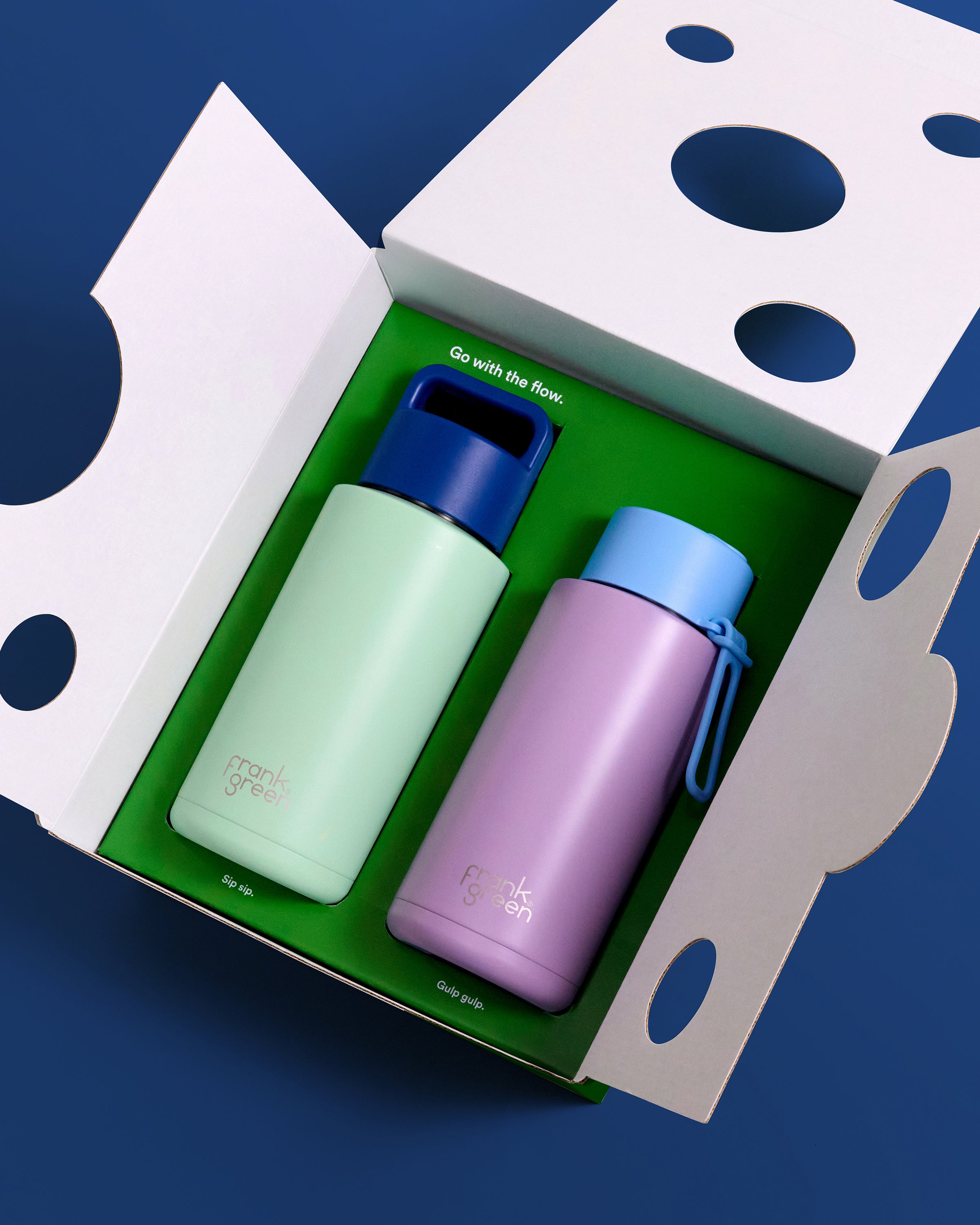 Stylish Iconic Duo Gift Set - 34oz (1,000ml) Water Bottles for Gym, Office & Outdoor Activities