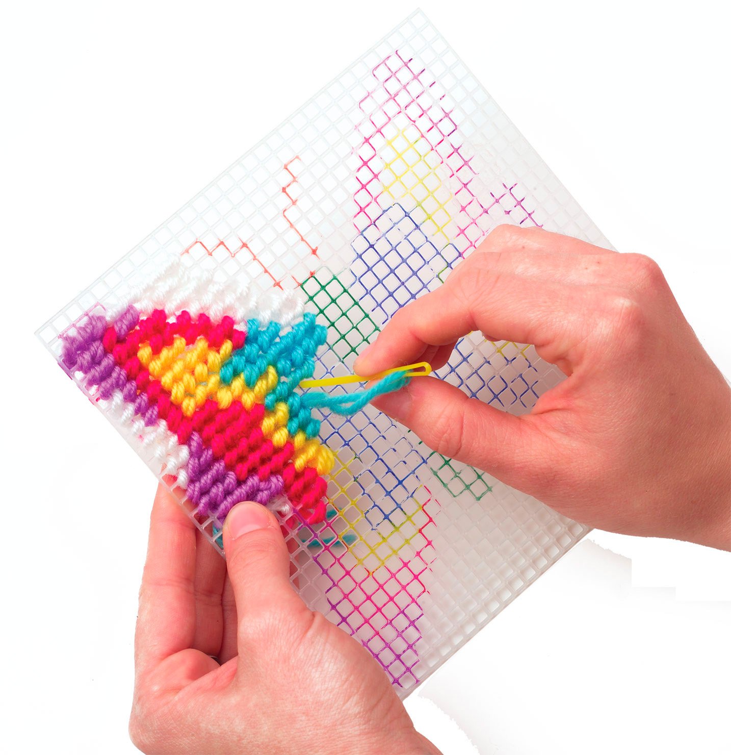 ALEX Toys Simply Needlepoint Butterfly Kit - Kids Arts and Crafts Activity for Beginners, DIY Embroidery Set for Children Ages 6-12 - Perfect for Birthday Gifts, Creative Play & Home Decor Projects