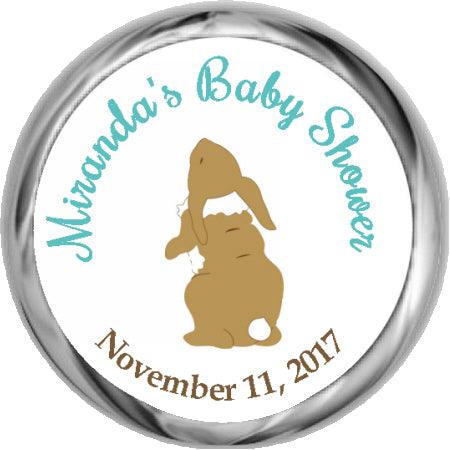 Velveteen Rabbit Stickers - Adorable Brown Bunny Kisses for Kids, DIY Crafts, Scrapbooking & Party Favors