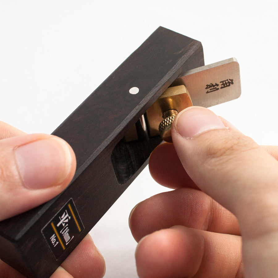 Kakuri No13 Mini Ebony Hand Plane - 65 Degree Bevel Angle - Perfect for Woodworking, DIY Projects & Fine Furniture Making