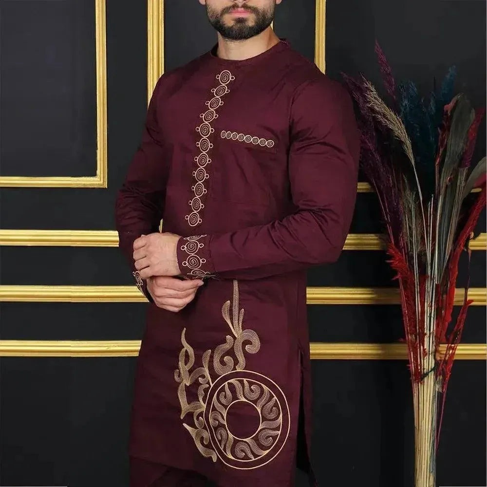 Elegant Embroidered Silk Two Piece Set for Women - Summer Casual Outfit & Party Wear - Perfect for Beach Vacations, Date Nights, and Special Occasions