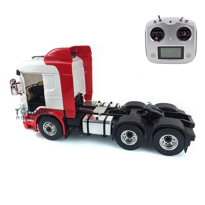1/14 Scale LESU 6x6 Metal Chassis RC Tractor Truck - Painted Cabin, DIY Hobby Model with Motor, Servo, ESC & Radio Controller for Off-Road Adventure & Collection