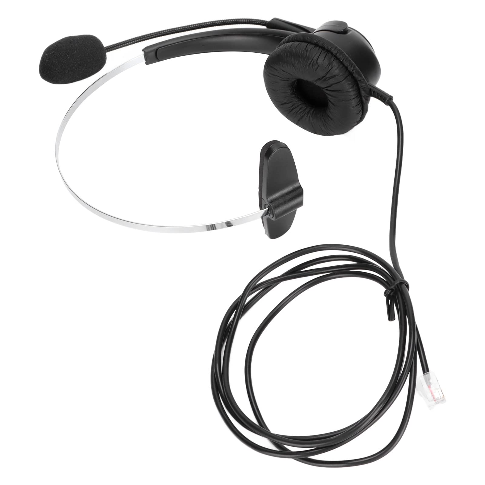 RJ9 Telephone Headset with 330° Adjustable Microphone - Noise Cancelling Headset for Call Centers & Home Office - Compatible with Landline Phones & RJ9 Devices - Perfect for Customer Service, Telemarketing & Remote Work