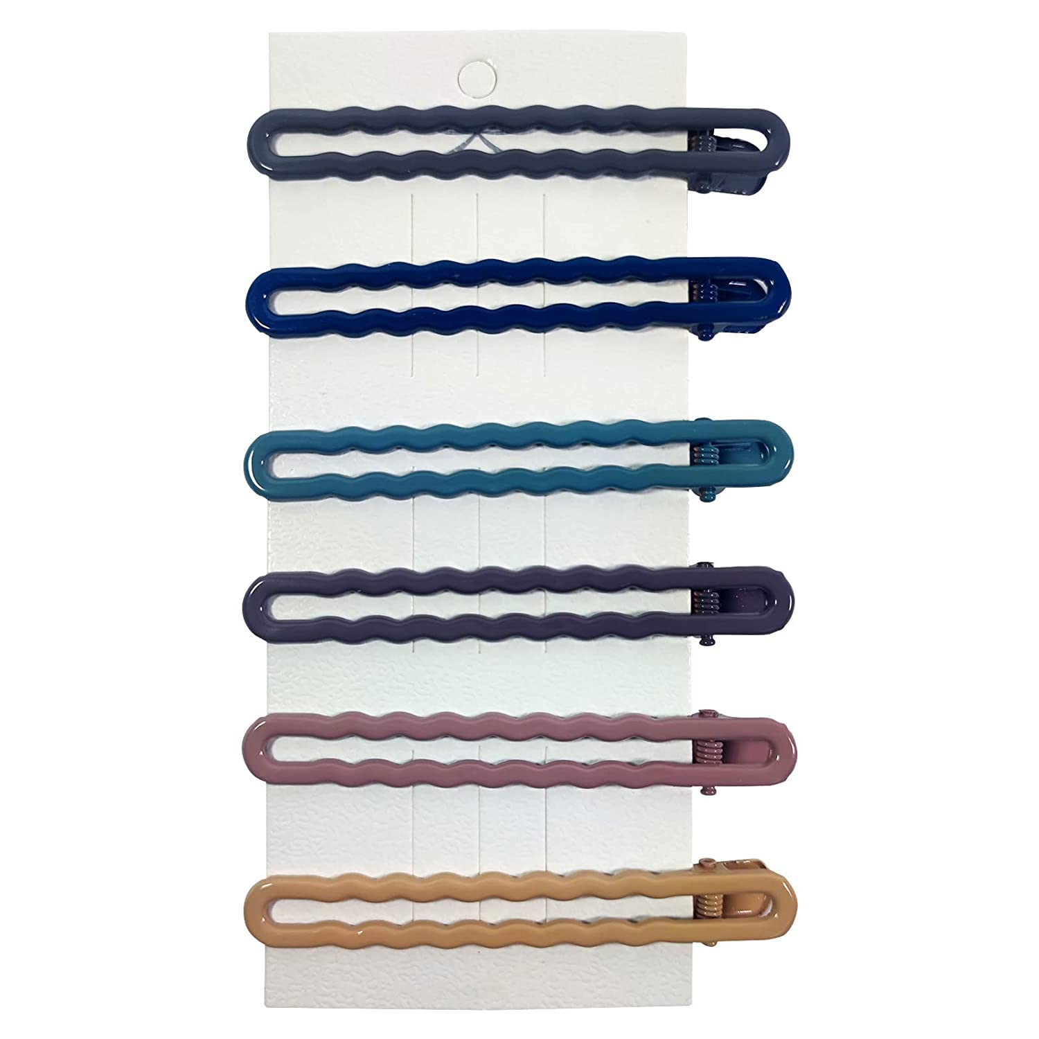 6PCS Multi-Color Metal Hair Clips for Women & Girls - Duckbill, Side Hair Clips for School, Work & Party Hairstyles