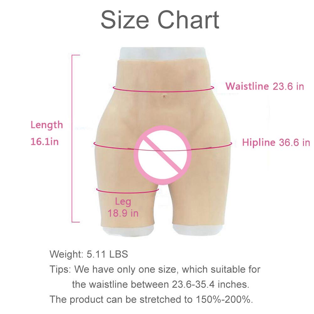 Best Silicone Butt Shaper Control Shorts - Butt Lifter Padded Enhancer Underwear for Women - Shapewear with Fake Vagina Design - Perfect for Workout, Cosplay & Everyday Wear
