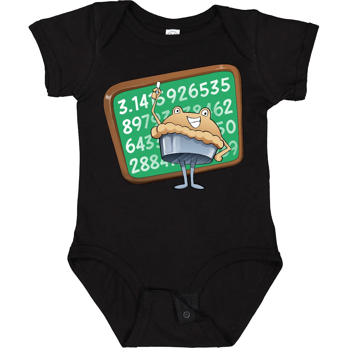 Inktastic Pie Writing Pi on Chalkboard Baby Bodysuit - Cute Math-Themed Onesie for Infants & Toddlers - Perfect for Science Lovers, Nerdy Parents & Birthday Gifts