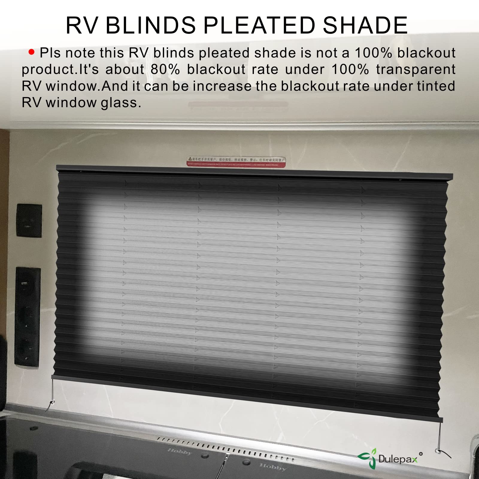 Dulepax RV Pleated Window Shades - 20