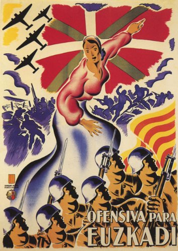 Vintage Battle Poster Canvas - Spanish Woman Soldiers War Art Print for Home & Office Decor | Perfect for History Enthusiasts & Military Memorabilia Collectors