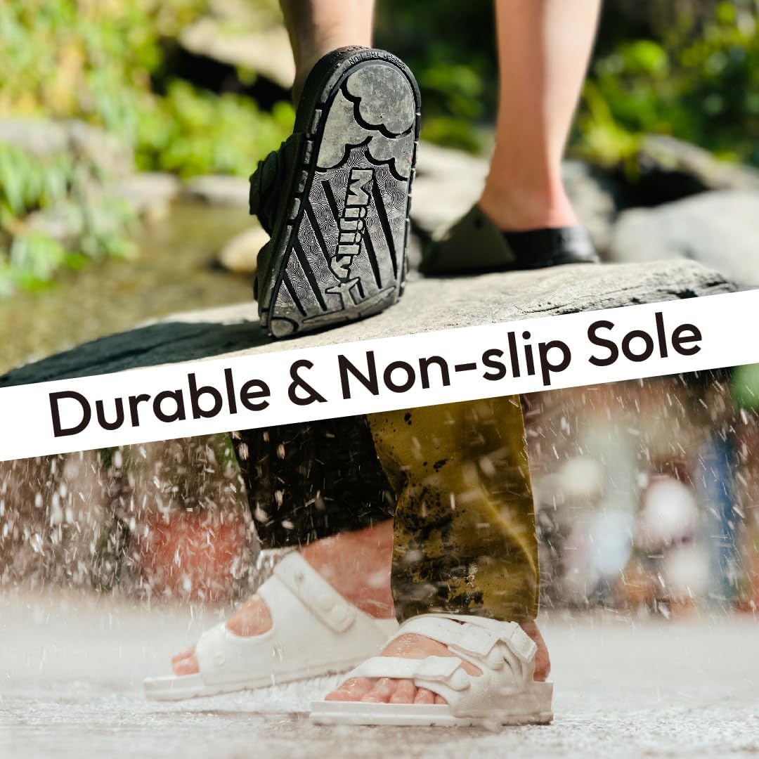 **AIR 4-in-1 Comfort Sandals for Men & Women – Soft Footbed, Lightweight, Arch Support, Sustainable Travel Shoes – Perfect for Walking, Hiking & Recovery**