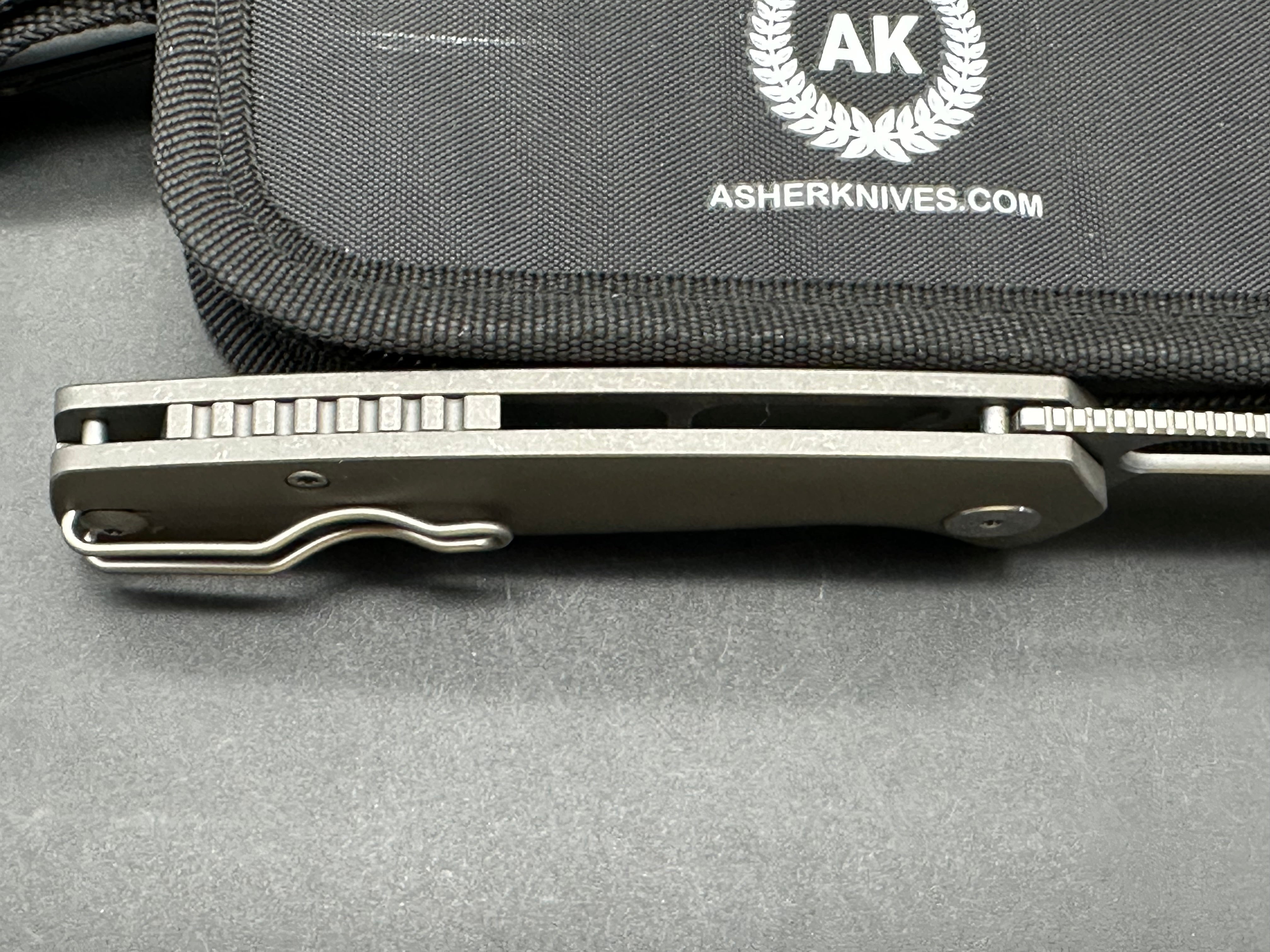 Asher Spiro Ti Folding Knife - 3.2